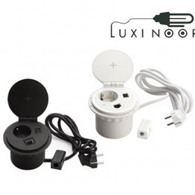 تصویر پریز توکار گرد ملونی مدل 10032 