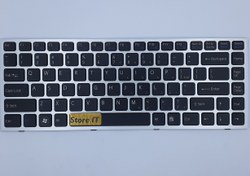تصویر کیبورد لپ تاپ سونی VAIO VPC-S1 نقره ای با بک لایت 