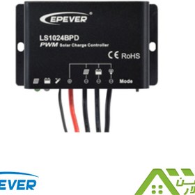 تصویر شارژ کنترلر خورشیدی 10 آمپر PWM برند Epever مدل LS1024BPD 