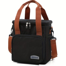 تصویر کیف غذا برزنتی مشکی 