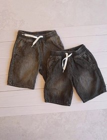 تصویر شلوارک جین پسرانه مدل نوک مدادی 456 