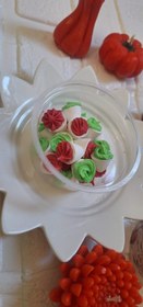 تصویر کله قند آیسینگی یلدایی سبز و قرمز بسته 20 عددی 