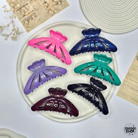 تصویر کلیپس پنج پر بزرگ - قهوه ای 