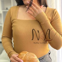 تصویر بلوز آستین بلند خشتی 