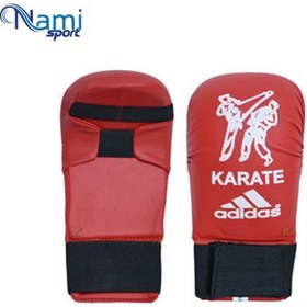 تصویر دستکش کاراته جنس روکش پیو آدیداس karate gloves made of adidas pew cover 