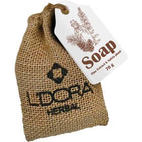 تصویر صابون گیاهی حاوی عصاره کاج و مریم گلی ۷۰ گرم 