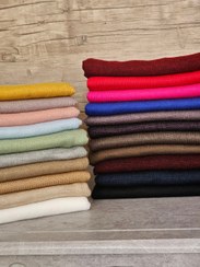 تصویر شال بافت پاییزه زنانه قواره بزرگ 