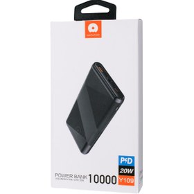 تصویر پاوربانک فست شارژ 10000mAh دبلیو یو دبلیو مدل Y109 توان خروجی 20 وات | WUW Y109 10000mAh PowerBank 