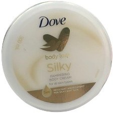 تصویر کرم مرطوب کننده دست و بدن مدل Silky حجم 300میل داو Dove Body Silk Moisturising Cream 300ml