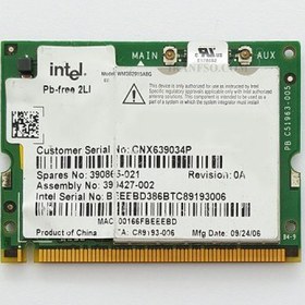 تصویر برد وای فای لپ تاپ WLAN Intel Mini PCI WM3B2915ABG 