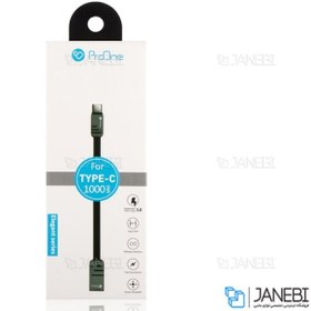 تصویر کابل تایپ سی پرووان ProOne Elegant Series Type-C Cable 1m 