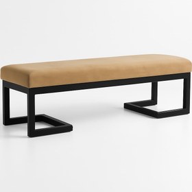 تصویر نیمکت کد 1 - مشکی / 3 نفره 