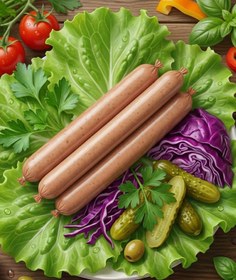 تصویر هات داگ مرغ 300 گرم 