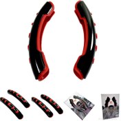 تصویر کاور فرمان خلبانی ۲ تیکه مشکی قرمز مدل تسلا 