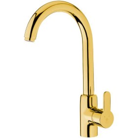 تصویر شیر اهرمی ظرفشویی کاویان گلسا کروم Kavian Golsa sink mixer (chrome)