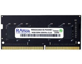 تصویر رم لپ تاپ DDR4 راموس 3200MHz مدل RAmos RM4SAG ظرفیت 16 گیگابایت RAmos RM4SAG1 16GB 3200MHz DDR4 Laptop Ram