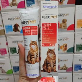 تصویر خمیر تائورین گربه یوروپت 100 گرم - اورجینال Europet Taurine Paste For Cat 100g