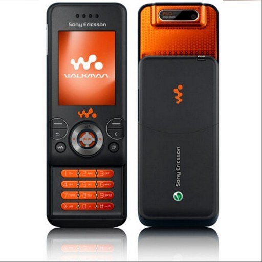 sony ericsson walkman black and orange