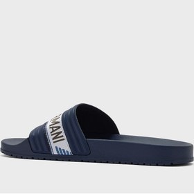 تصویر دمپایی لژدار یک بند لوگو برند Emporio Armani Logo One Strap Flip Flops