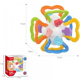 تصویر اسباب بازی توپ جغجغه ای و دندانگیر هانگر HUANGER کد 0198 - 