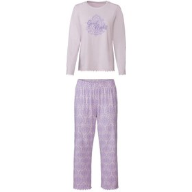 تصویر ست تی شرت آستین بلند و شلوار زنانه اسمارا مدل 1742111 - s(36/38) یاسی 