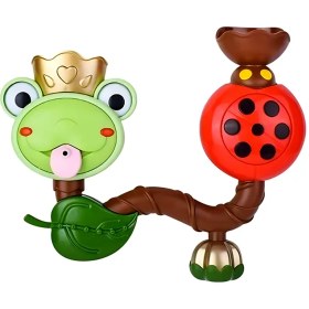تصویر اسباب بازی حمام مدل دو قورباغه و کفشدوزک آب پاش Frog & Ladybug Dual Water Sprayer Bath Toy