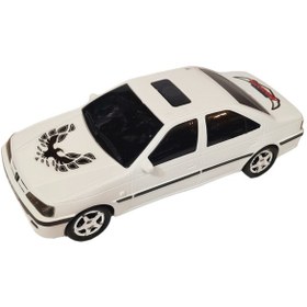 تصویر اسباب بازی ماشین پژو پارس قدرتی درج مدل پرشیا Toy car Peugeot Pars Gudari insert Persian model