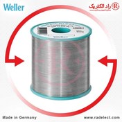 تصویر سیم قلع نقره دار 0.5 میلی متر 100G ولر آلمان Weller 