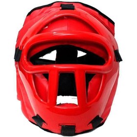 تصویر کلاه بوکس نقاب دار فومی مشکی 