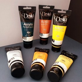 تصویر رنگ اکریلیک وستا75 میلی Vesta 75 ml acrylic paint