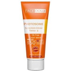 تصویر کرم ضد آفتاب ضد حساسیت فوتوزوم رنگی SPF 50 فیس دوکس ارسال از 3 روز کاری آینده 