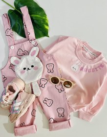 تصویر سرهمی دخترانه بیلر و دورس کتان جیب دار 