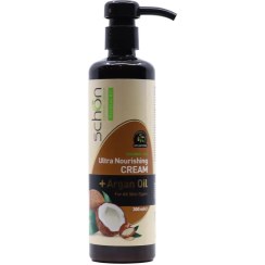 تصویر کرم مرطوب کننده شون حجم ۳۰۰ میلی لیتر با عصاره نارگیل و آرگان پمپی 