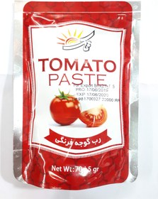 تصویر بسته 10 عددی رب گوجه‌فرنگی یک نفره تک مقدار 70 گرم 