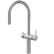 تصویر شیر سینک دومنظوره اکورد کروم کسری 