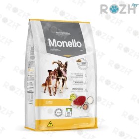 تصویر غذای خشک سگ بالغ مونلو تمامی نژاد ها با طعم گوشت monello dog dry food adult go beef