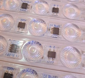تصویر بلوکی لنزدار 220 ولت 2 وات در 7 رنگ - سبز Led