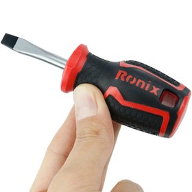 تصویر پیچ گوشتی چهارسو Ronix RH-2846 6*38mm ا Ronix RH-2846 6*38mm TPR screwdriver Ronix RH-2846 6*38mm TPR screwdriver