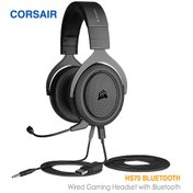 تصویر هدست بی سیم بلوتوثی گیمینگ کورسیر HS70 Carbon Gaming Headset CORSAIR HS70 Wireless Carbon