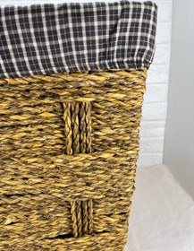 تصویر سبد لباس حصیری 