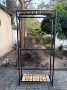 تصویر رگال لباس دو طبقه کف چوب بالاچوب عرض۱متر کد ۱۲۴ 