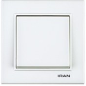 تصویر کلید تک پل ایران الکتریک مدل برلیان iran electric brilliant model