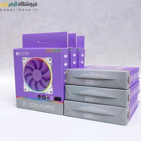 تصویر فن کیس آی دی کولینگ مدل ID-COOLING ZF-12025-PURPLE ARGB PWM 12CM Cooling Fan for CPU Cooler/Computer Case 