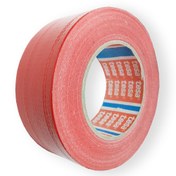 تصویر چسب نواری برزنتی تار و پود دار تزا قرمز TESA Standard Cloth Tape 50mm x 25m سی 