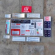 تصویر ست برچسب فابریک NMS موتورسیکلت 