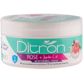 تصویر کرم مرطوب کننده دست و صورت حاوی عصاره گل رز و روغن جوجوبا حجم 200 میل دیترون Ditron Rose And Jojoba Oil Moisturizing Hand And Face Cream 200ml