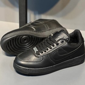 تصویر کتونی ونس ایرفورس زنانه مشکی تمام - مشكى / Nike air force 1 black