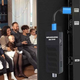 تصویر گیرنده دیجیتال تلویزیون 10 بیتی DVB-T2 برند WEIJIESHENG 