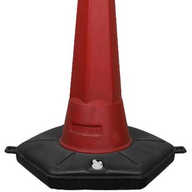 تصویر مخروط ترافیکی 1 متری مخزن دار ا 1 meter traffic cone with tank 1 meter traffic cone with tank