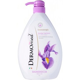 تصویر شامپو بدن درمومد حاوی عصاره تالک و زنبق حجم 1000میل DERMOMED SHOWER GEL AROMATHERAPY TALC AND IRIS 1000ML